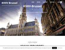 Tablet Screenshot of kvhv-brussel.be